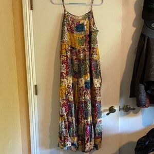 Multicolor Patchwork Natural Life jumpsuit